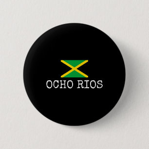 Ocho Rios Land Jamaica Familie Reis Jamaicans Mij Ronde Button 5,7 Cm