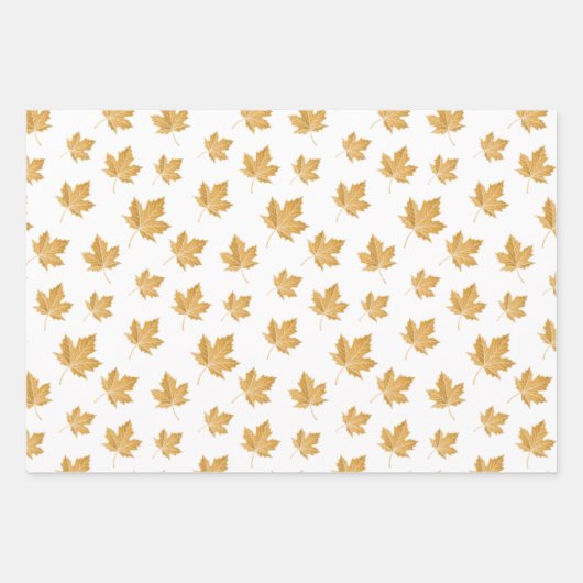 Ochre Automne Feuilles Automne. Envelopper les feu (Devant 2)