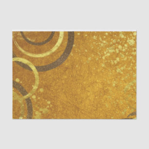 Ochre Brown Gold Glitter Modern Stijlvol Fancy Tissuepapier