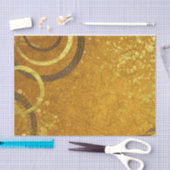 Ochre Brown Gold Glitter Modern Stijlvol Fancy Tissuepapier (Craft)