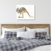 Ochre Dusted Canvas Afdruk (Insitu (Slaapkamer))