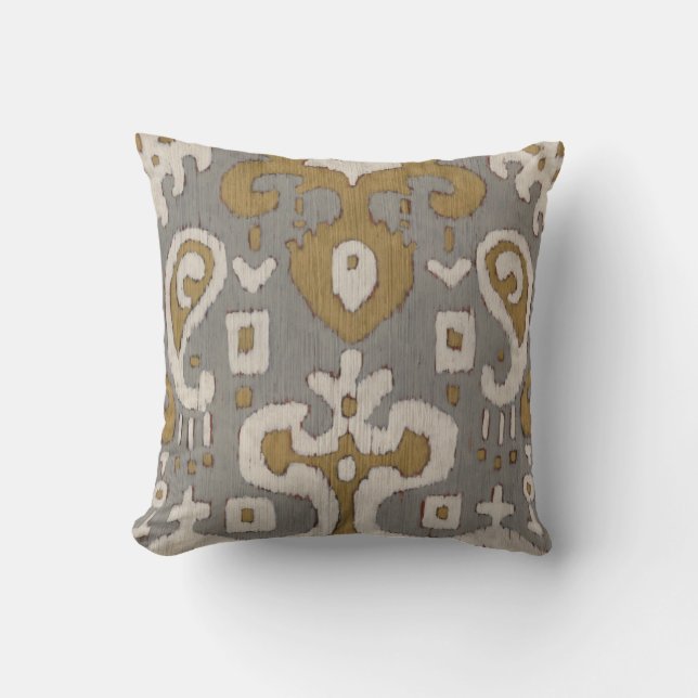 Ochre Ikat I Kussen (Voorkant)