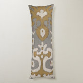 Ochre Ikat I Lichaamskussen (Achterkant (Verticaal))