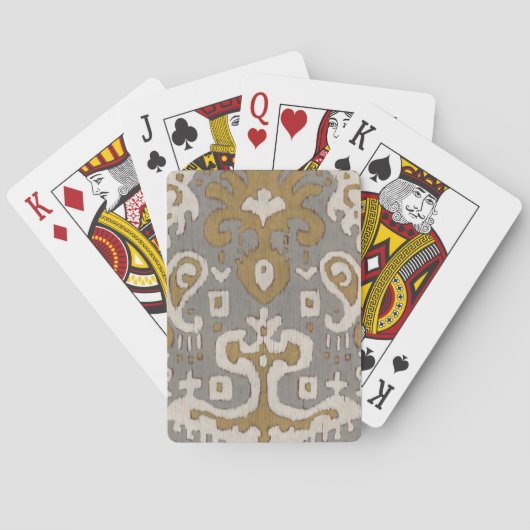 Ochre Ikat I Speelkaarten (Achterkant)