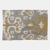 Ochre Ikat I Theedoek (Horizontaal)