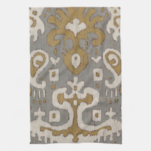 Ochre Ikat I Theedoek