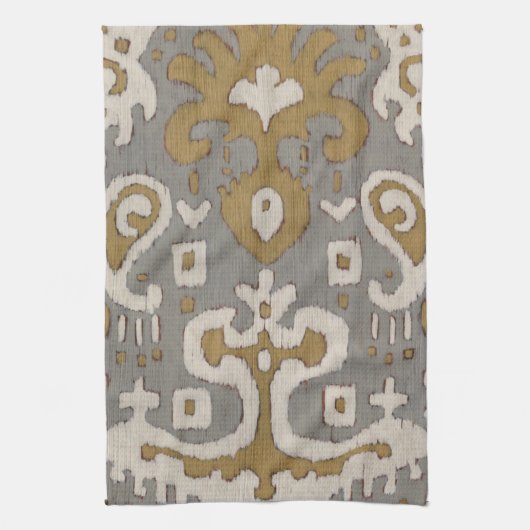 Ochre Ikat I Theedoek (Verticaal)