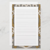 Ochre Ikat II Briefpapier (Voorkant / Achterkant)