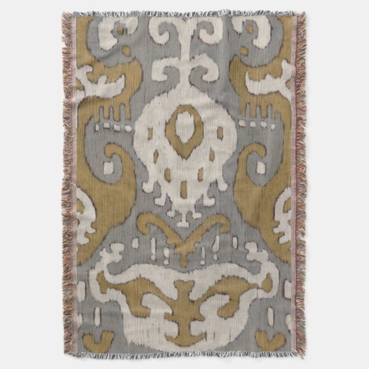 Ochre Ikat II Deken (Voorkant Verticaal)