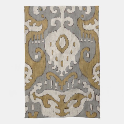 Ochre Ikat II Theedoek (Verticaal)