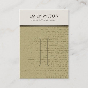 OCHRE KRAFT WITTE STIPPEN HAARCLIP DISPLAY KAART VISITEKAARTJE