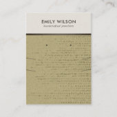 OCHRE KRAFT WITTE STIPPEN KETTING OORBEL DISPLAY VISITEKAARTJE (Voorkant)