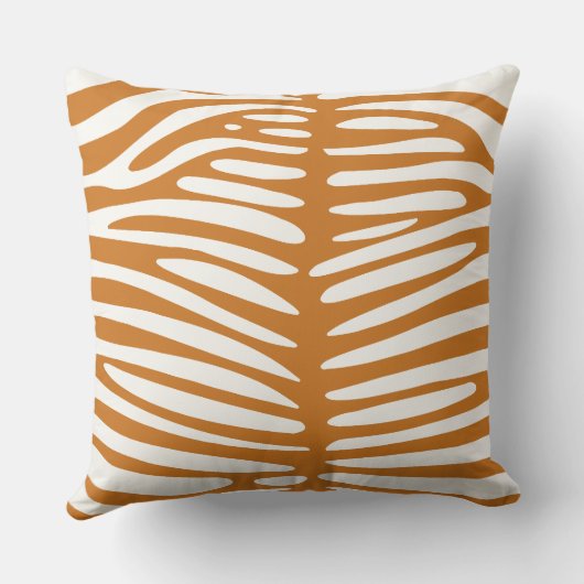 Ochre-off White Zebra Design Pillow Kussen (Achterkant)