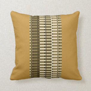 Ochre Yellow Stylish Modern Abstract Pattern Kussen