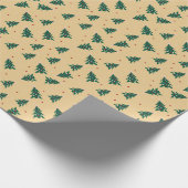 O'Christmas Tree Green Wrapping Paper Cadeaupapier (Hoek)