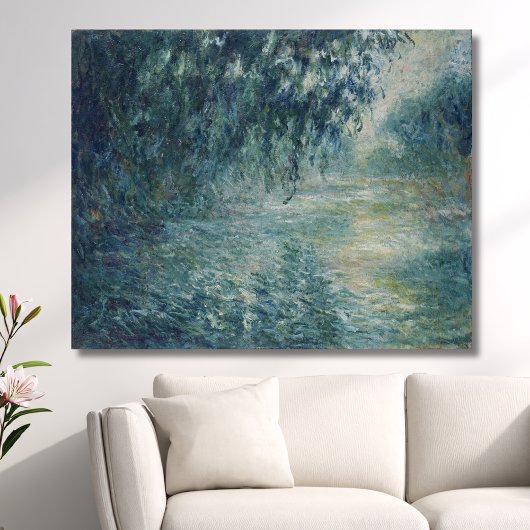 Ochtend aan de Seine Monet Canvas Afdruk