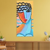 Ochtend Abstract Portret Uitgerekt Canvas Print (Insitu (Woonkamer))