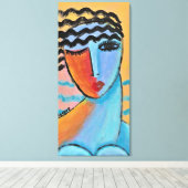 Ochtend Abstract Portret Uitgerekt Canvas Print (Insitu (Houten vloer))