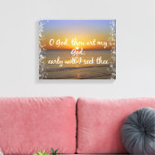 Ochtend Bijbel Verse Seek God Canvas Afdruk (Insitu (Woonkamer))