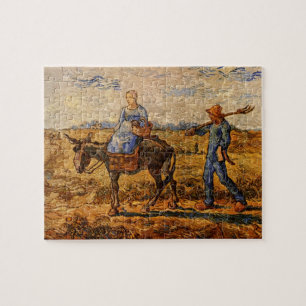 Ochtend, boerenkoppel door Vincent van Gogh Legpuzzel