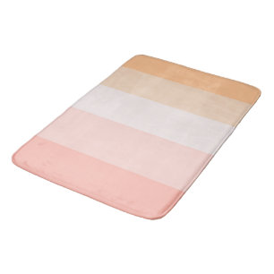 Ochtend Dew roze en gele strepen Badmat