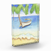 Ochtend in Bali Waterverf Fotoblokken (Links)