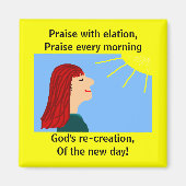 OCHTEND IS GEBROKEN - magneet (Voorkant)