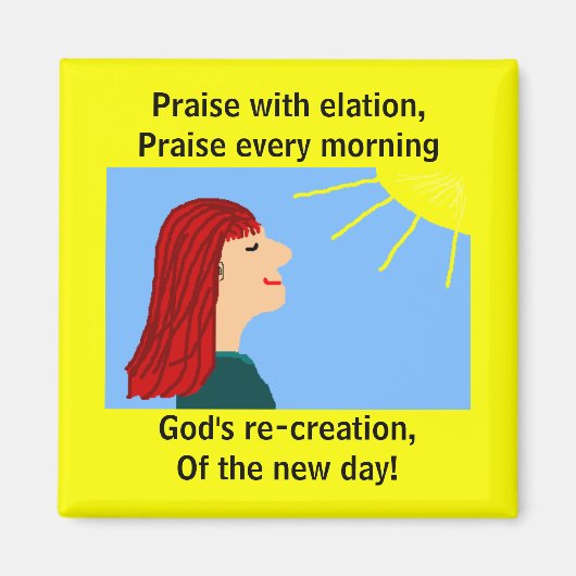 OCHTEND IS GEBROKEN - magneet (Voorkant)