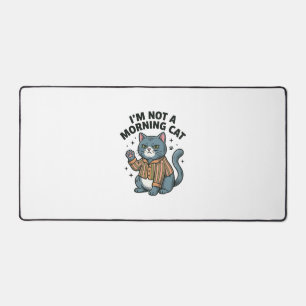 Ochtend Kat Vintage Gravure Grappige Kat T-Shirt D Bureaumat