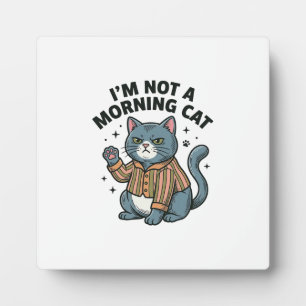 Ochtend Kat Vintage Gravure Grappige Kat T-Shirt D Fotoplaat