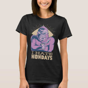 Ochtend Koffie Ochtend Groep Ik haat Maandag Werk T-shirt