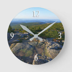 Ochtend op Cadillac Mountain in Acadia Ronde Klok