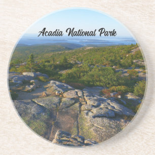 Ochtend op Cadillac Mountain in Acadia Zandsteen Onderzetter