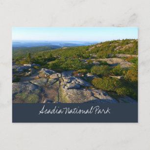 Ochtend op de top van Cadillac Mountain in Acadia Briefkaart
