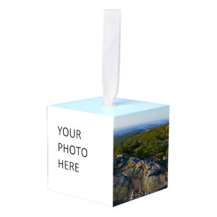 Ochtend op de top van Cadillac Mountain in Acadia Kubus Ornament