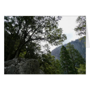 Ochtend op het pad naar Vernal Falls in Yosemite