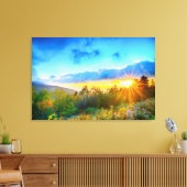 Ochtend op Mount Mitchell Canvas Afdruk (Insitu (Woonkamer))