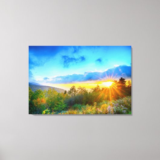 Ochtend op Mount Mitchell Canvas Afdruk (Voorkant)