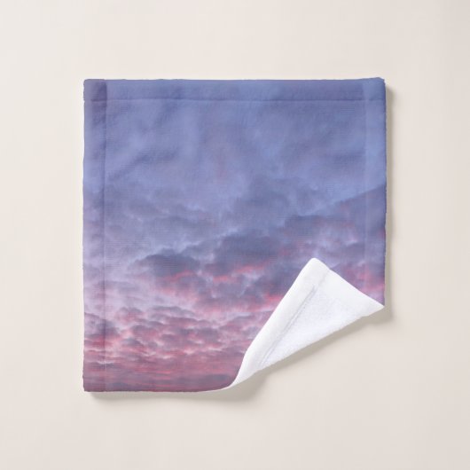 Ochtend paarse Sunrise handdoek set (Wasdoekje)
