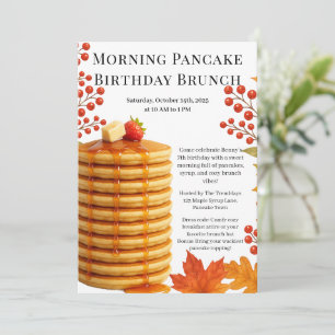 Ochtend Pannenkoek Verjaardag Brunch   Gezellig we Kaart