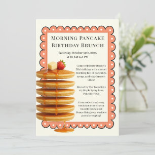 Ochtend Pannenkoek Verjaardag Brunch Gezellig we Kaart
