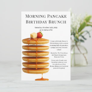 Ochtend Pannenkoek Verjaardag Brunch Gezellig we Kaart
