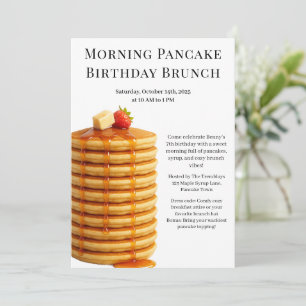 Ochtend Pannenkoek Verjaardag Brunch Gezellig we Kaart