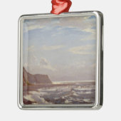 Ochtend Seashore op het eiland Wight Metalen Ornament (Links)