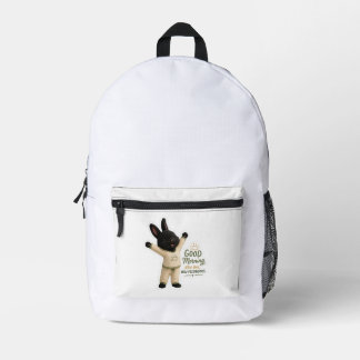 Ochtend Stretch Konijn Sticker Bedrukte Rugzak