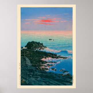Ochtend van CapeInubo door Kawase Hasui Poster