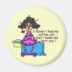 Ochtend voor koffie Humor Magneet