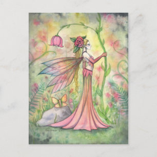 Ochtend Zonneschijn Bloem Fee Kunst Fantasie Briefkaart
