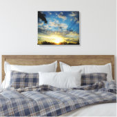 OCHTEND ZONSOPGANG CANVAS AFDRUK (Insitu (Slaapkamer))