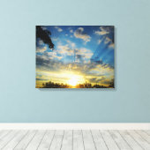 OCHTEND ZONSOPGANG CANVAS AFDRUK (Insitu (Houten vloer))